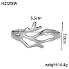 304 Stainless Steel Cuff Bangles STAS-OY009-17P-2