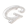 Brass Micro Pave Clear Cubic Zirconia Pendants CU-CBA8481-01P-G-2
