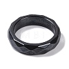 Magnetic Synthetic Hematite Finger Ring for Men Women RJEW-A047-01G-2