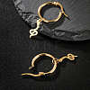 Fashionable Retro Casual Snake 201 Stainless Steel Hoop Earrings AH0980-5