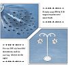 1050Pcs 5 Styles Round 304 & 316 Surgical Stainless Steel Spacer Beads STAS-NB0001-52-5