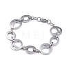 304 Stainless Steel Link Chain Bracelets BJEW-G582-58P-1