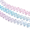 Transparent Painted Glass Beads Strands LS-DGLA-A034-T4mm-A22-4