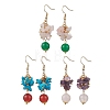 3 Pairs Natural & Synthetic Mixed Stone Dangle Earrings EJEW-MZ00722-2
