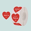 500Pcs Heart with Thank You Roll Stickers DIY-U008-01D-1