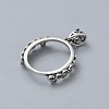 925 Sterling Silver Pendant Cabochon Settings STER-WH0061-95B-2