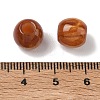 Opaque Resin European Beads RESI-F073-15-3