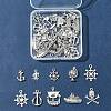 10 Styles Pirate Theme Tibetan Style Alloy Pendants FIND-SC0012-73-7