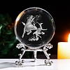 Inner Carving Constellation Glass Crystal Ball Diaplay Decoration PW-WG84004-12-1