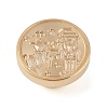 Christmas Series Wax Seal Brass Stamp Head AJEW-Z031-04G-05-2