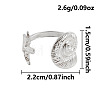 Ocean Animals 304 Stainless Steel Cuff Open Rings OU3325-8-1