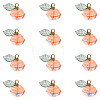 20Pcs Transparent Glass Charms PALLOY-YW00094-1