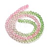 Transparent Painted Glass Beads Strands DGLA-A034-T4mm-A18-5