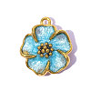 304 Stainless Steel Enamel Pendants STAS-OY015-26G-02-1