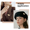 Butterfly Alloy Rhinestone Brooches for Backpack Clothes JEWB-WH0010-145-5