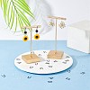 200Pcs 2 Colors Plastic Earring Hooks KY-SC0001-67-4