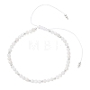 Natural Moonstone &  Electroplate Non-magnetic Synthetic HematiteRound Bead Braided Beaded Bracelets for Women BJEW-JB13434-03-2