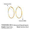 304 Stainless Steel Hoop Earrings OC2065-4-1