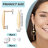 16Pcs Brass Stud Earrings KK-BC0011-16-2