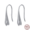 Anti-Tarnish Rhodium Plated 925 Sterling Silver Earring Hooks STER-K168-116P-7