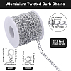 DIY Aluminium Curb Chains Bracelet Necklace Making Kit DIY-SP0001-13B-S-2