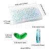 200Pcs Spray Painted Transparent Glass Beads GLAA-FS0002-54A-4