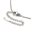 304 Stainless Steel Satellite Chain Necklace for Men Women NJEW-E076-01P-3