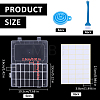4Pcs 24 Grids Rectangle Plastic Adjustable Dividers Boxes CON-WR0001-20-2