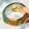 Marbled Resin Chunky Bangles for Women WG57612-03-1
