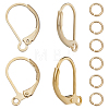 CREATCABIN 40Pcs 2 Styles Brass Leverback Earring Findings DIY-CN0002-85G-1