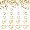 16Pcs Brass Lobster Claw Clasps KK-TA0009-16-1