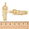 Brass Micro Pave Cubic Zirconia Pendants KK-P250-26G-3