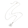 Natural Sunflower Druzy Agate Slice Nuggets Pendant Brass Cable Chain Necklaces for Women NJEW-JN06066-3