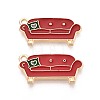 Christmas Theme Rack Plating Alloy Enamel Pendants PALLOY-O109-39LG-1