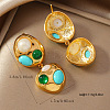 Alloy Dangle Stud Earrings UQ1707-5-2