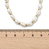 Natural Cultured Freshwater Pearl Rice Beaded Necklaces NJEW-JN06044-4