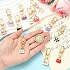 12Pcs Alloy Enamel Pendant Decorations HJEW-YW00397-5
