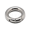 Tarnish Resistant 304 Stainless Steel Spring Gate Rings STAS-G039-B-1