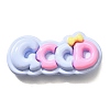 Opaque Resin Cabochons RESI-D275-02F-1