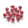 304 Stainless Steel Enamel Charms STAS-O122-D-06P-1