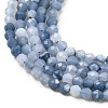 Natural Blue Opal Beads Strands G-P603-C-2mm-04-4
