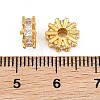 Brass Pave Clear Cubic Zirconia Beads CU-CBA6A75-20G-3