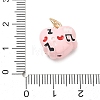 Alloy Enamel Pendants AL-CBA68FA-05G-3