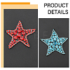 10Pcs 10 Style Star Shape Felt Ornament Accessories DIY-CA0005-97-5