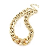 Acrylic Chunky Curb Chain Necklaces for Women NJEW-D313-02-2