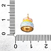 Zinc Alloy Enamel Charms FIND-U029-01G-11-3