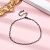 Rack Plating Brass Curb Chain Bracelets for Women BJEW-G735-16B-1