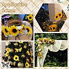30Pcs Cloth Artificial Sunflower DIY-SP0005-97-6