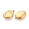 304 Stainless Steel Pendant Cabochon Settings STAS-T075-24G-2
