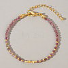 Bohemian Style Natural Pink Tourmaline Round Beaded Bracelets for Women LS-CA1141-4-1